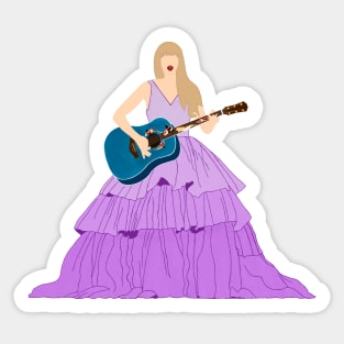 Eras Speak Now Purple Dress Sticker